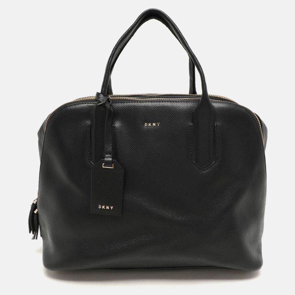 Dkny Chelsea Black Leather Satchels - Picture 1 of 7